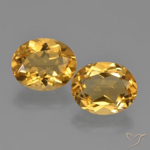 4.96ctw Natural Dark Golden Citrine, Oval, VVS