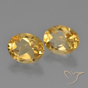4.61 ctw Golden Citrine Stones, Natural Citrine in Oval Facet Shape for Sale