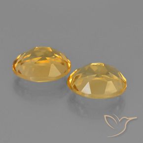 Citrine Gemstones in 10 x 8 mm (calibrated) Size for Sale, Citrine Stones in Deep Golden Orange Color