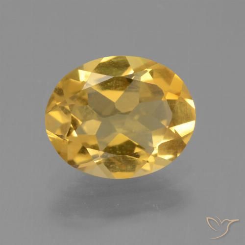 1.84ct Natural Golden Orange Citrine, Oval, VVS-VS