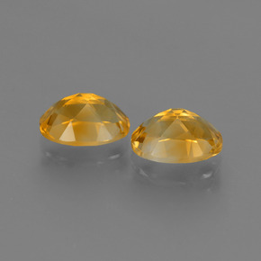 Citrine Gemstones in 8 x 6 mm (calibrated) Size for Sale, Citrine Stones in Deep Golden Orange Color