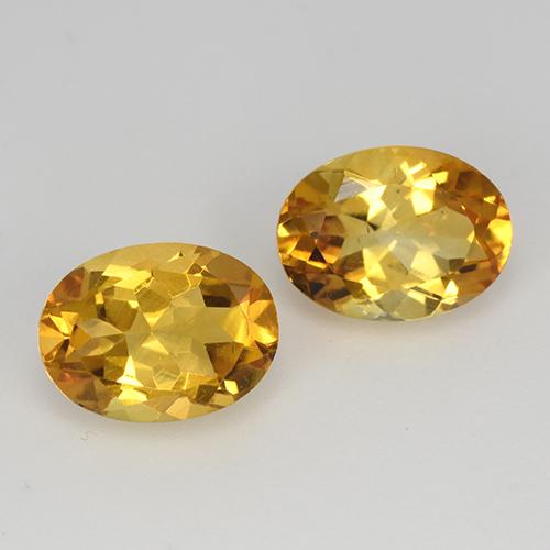 Golden Orange Citrine Gem - 1.1ct Oval Facet (ID: 449719)