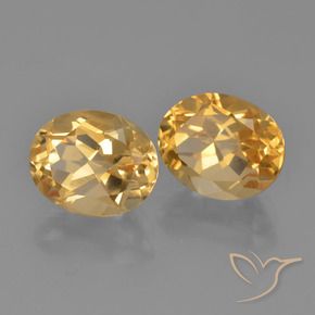 4.74 ctw Golden Citrine Stones, Natural Citrine in Oval Facet Shape for Sale