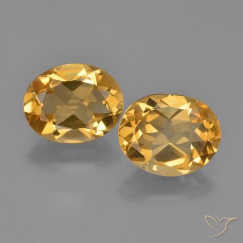 4.02ctw Natural Light Orange-Gold Citrine, Oval, VVS-VS
