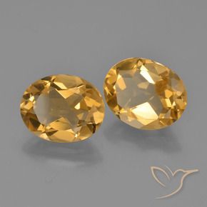4.02 ctw Golden Citrine Stones, Natural Citrine in Oval Facet Shape for Sale