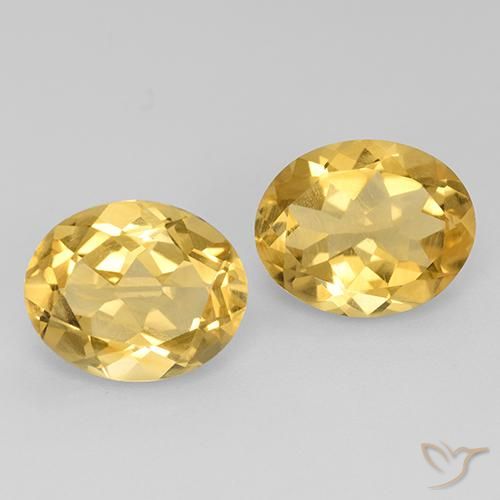 4.26ctw Natural Golden Orange Citrine, Oval, VVS-VS
