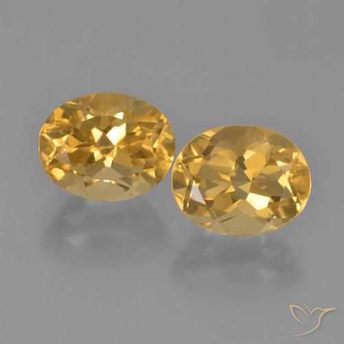5.61ctw Natural Orange-Gold Citrine, Oval, VVS-VS