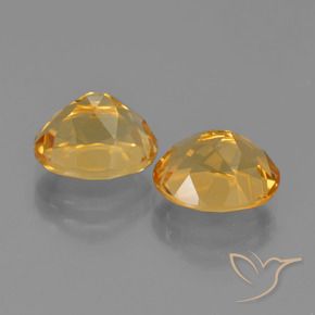 Citrine Gemstones in 10 x 8 mm (calibrated) Size for Sale, Citrine Stones in Orange-Gold Color