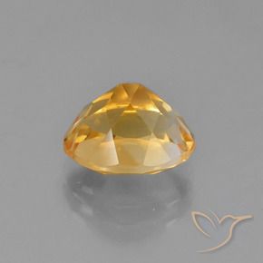 Citrine Gemstone in 10 x 8 mm (calibrated) Size for Sale, Citrine Stone in Orange-Gold Color