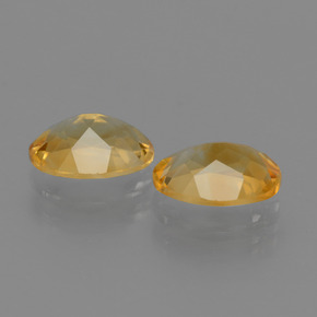 Citrine Gemstones in 8 x 6 mm (calibrated) Size for Sale, Citrine Stones in Deep Golden Orange Color