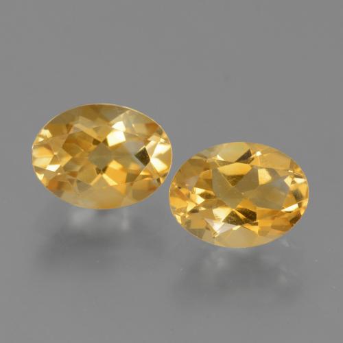 Medium-Dark Golden Citrine Gem - 1.1ct Oval Facet (ID: 449762)