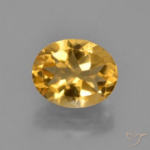 2.68ct Natural Deep Golden Orange Citrine, Oval, VVS-VS