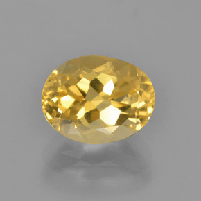 Золотой Цитрин Камень - 2.6ct Фасетный Овал (ID: 449808)