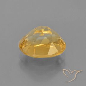 Citrine Gemstone in 10 x 8 mm (calibrated) Size for Sale, Citrine Stone in Medium-Dark Golden Color