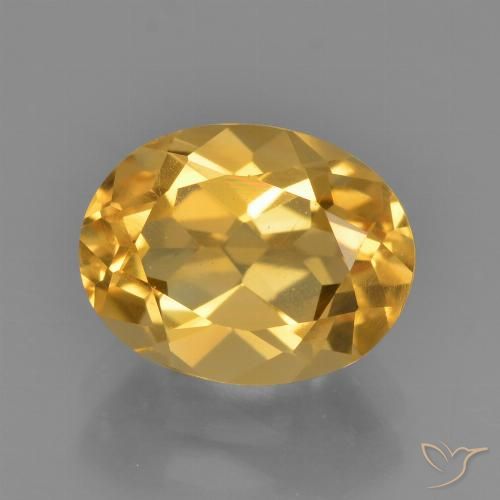 2.40ct Natural Golden Orange Citrine, Oval, VS