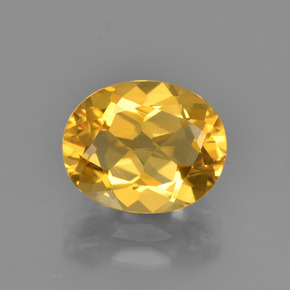 Золотой Цитрин Камень - 2.5ct Фасетный Овал (ID: 449865)