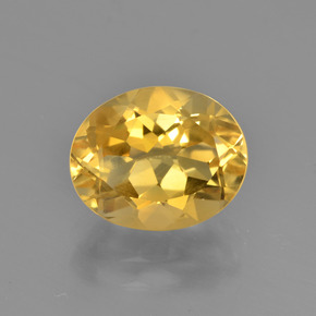 Golden Citrine Gem - 2.5ct Oval Facet (ID: 449866)
