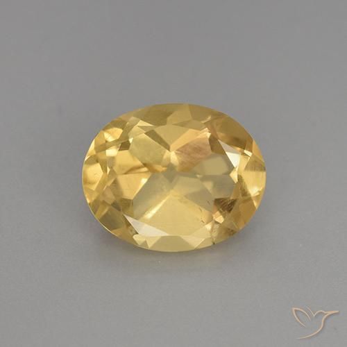 2.30ct Natural Medium Golden Citrine, Oval, VS