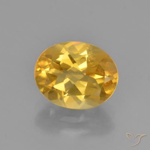 2.41ct Natural Medium Golden Citrine, Oval, VVS