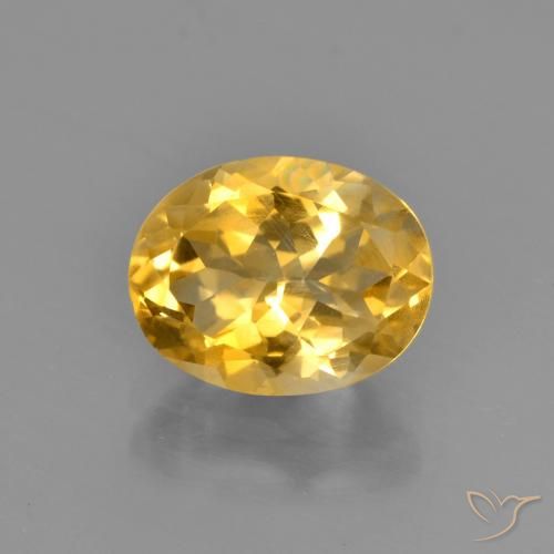 2.15ct Natural Golden Citrine, Oval, VS