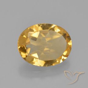 2.09 ct Golden Citrine Stone, Natural Citrine in Oval Facet Shape for Sale