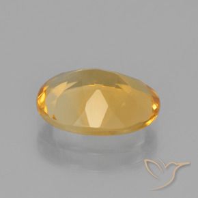 Citrine Gemstone in 10 x 8 mm (calibrated) Size for Sale, Citrine Stone in Medium-Dark Golden Color