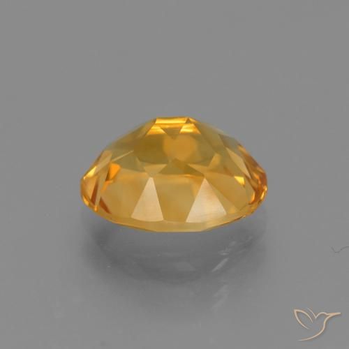 Citrine Gemstone in 10 x 8 mm (calibrated) Size for Sale, Citrine Stone in Medium Orange Color