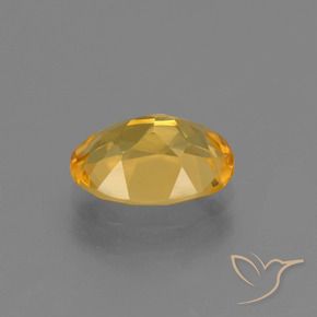 Citrine Gemstone in 10 x 7 mm (calibrated) Size for Sale, Citrine Stone in Orange-Gold Color