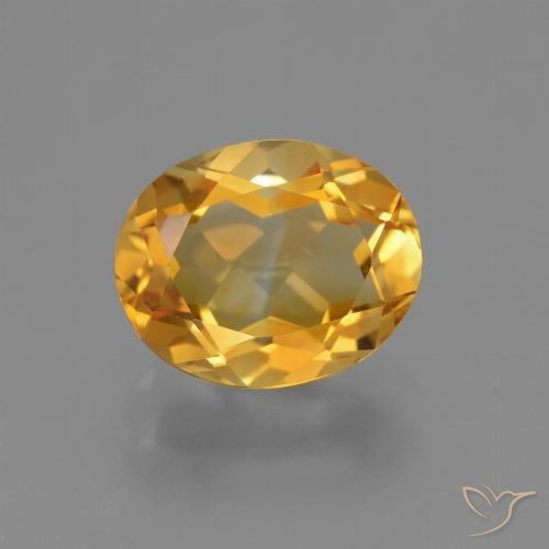 2.40ct Natural Orange-Gold Citrine, Oval, VVS
