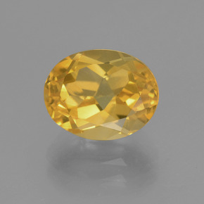 Bright Gold Цитрин Камень - 2.8ct Фасетный Овал (ID: 449923)