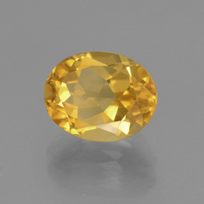 2.80 ct Golden Citrine Stone, Natural Citrine in Oval Facet Shape for Sale