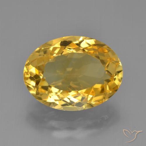 6.16ct Natural Golden Citrine, Oval, VVS