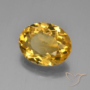 4.59 ct Golden Citrine Stone, Natural Citrine in Oval Facet Shape for Sale