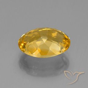 Citrine Gemstone in 12.6 x 10.1 mm Size for Sale, Citrine Stone in Golden Color