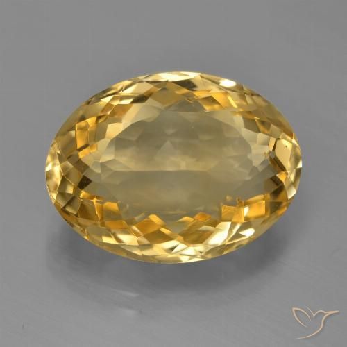 7.96ct Natural Golden Citrine, Oval, VVS