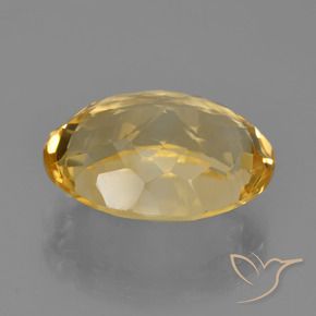 Citrine Gemstone in 15.4 x 11.4 mm Size for Sale, Citrine Stone in Golden Color