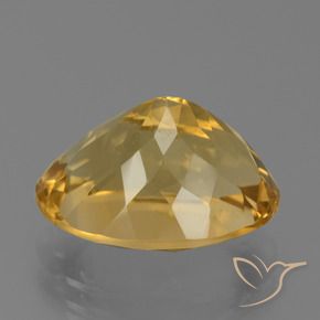 Citrine Gemstone in 15 x 11.6 mm Size for Sale, Citrine Stone in Golden Color
