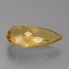 Citrine Gemstone in 19.7 x 10.8 mm Size for Sale, Citrine Stone in Golden Color