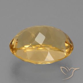 Citrine Gemstone in 13.5 x 10.4 mm Size for Sale, Citrine Stone in Deep Golden Orange Color