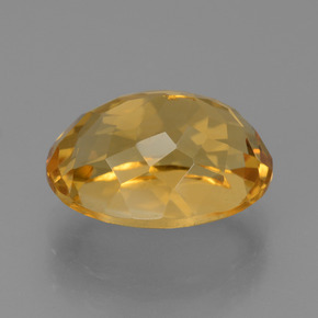 Citrine Gemstone in 12.9 x 9.9 mm Size for Sale, Citrine Stone in Deep Golden Orange Color