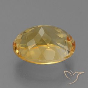 Citrine Gemstone in 12.6 x 10.4 mm Size for Sale, Citrine Stone in Deep Golden Orange Color