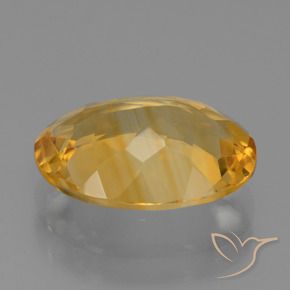 Citrine Gemstone in 12.4 x 9.5 mm Size for Sale, Citrine Stone in Medium Gold Color