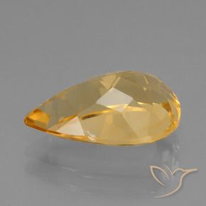 Citrine Gemstone in 14 x 9 mm (calibrated) Size for Sale, Citrine Stone in Golden Color