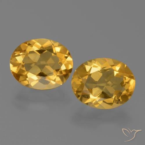 3.04ctw Natural Dark Golden Citrine, Oval, VS