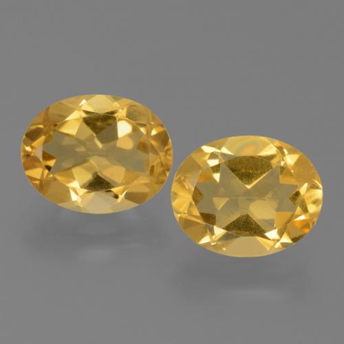 Gold Citrine Gem - 2.1ct Oval Facet (ID: 450546)