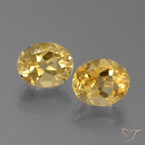 5.09ctw Natural Medium Gold Citrine, Oval, VVS