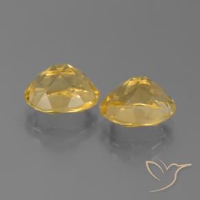 Citrine Gemstones in 10 x 8 mm (calibrated) Size for Sale, Citrine Stones in Medium Gold Color