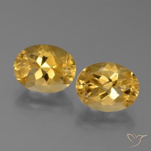 5.05ctw Natural Golden Orange Citrine, Oval, VVS