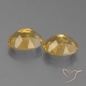 Citrine Gemstones in 10 x 8 mm (calibrated) Size for Sale, Citrine Stones in Golden Orange Color