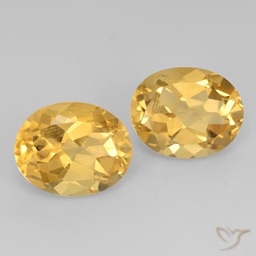 5.11ctw Natural Gold Citrine, Oval, VVS-VS
